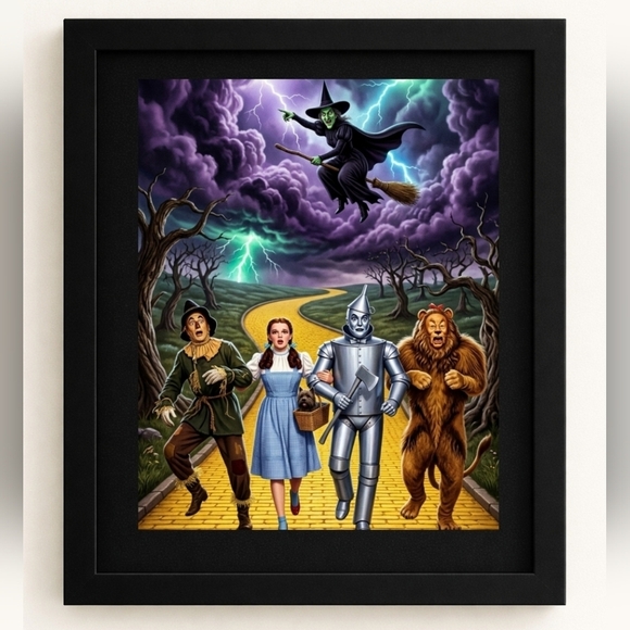 Hand Crafted Other - A.I. The Wizard of Oz Art Print 8x10 Frame
